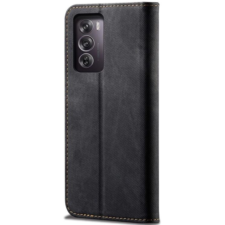 Чохол-книжка UniCase Jeans Wallet для OPPO Reno 12 - Black: фото 6 з 6