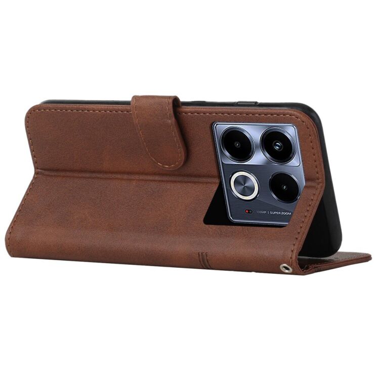 Чехол-книжка UniCase Jet Cover для Infinix Note 40 - Brown: фото 3 из 11