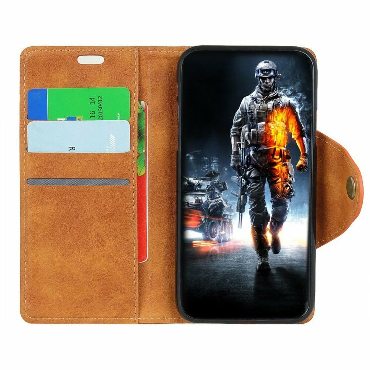 Чехол-книжка UniCase Vintage Wallet для Sony Xperia 10 Plus - Brown: фото 3 из 8