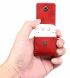 Чехол PEELCAS Leather Protective Case для Apple AirPods 1 / 2 / AirPods - Red (247311R). Фото 6 из 8