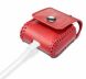 Чехол PEELCAS Leather Protective Case для Apple AirPods 1 / 2 / AirPods - Red (247311R). Фото 4 из 8