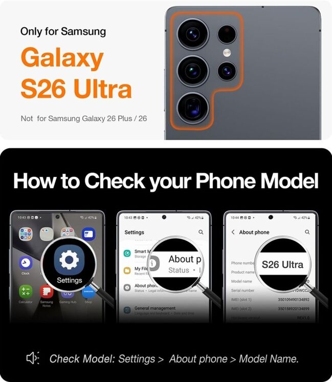 Чехол с подставкою TORRAS Ostand L1 (with MagSafe) для Samsung Galaxy S26 Ultra - Black (404404B) Чехол с подставкою TORRAS Ostand L1 (with MagSafe) для Samsung Galaxy S26 Ultra - Black: фото 8 из 8