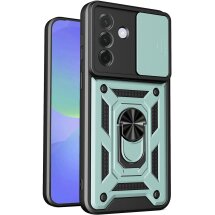 Чехол с защитой камеры Deexe Armor Shield для Samsung Galaxy A37 (A376) - Green: фото 1 из 10