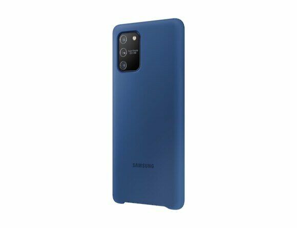 Чехол Silicone Cover для Samsung Galaxy S10 Lite (G770) EF-PG770TLEGRU - Blue: фото 2 из 5