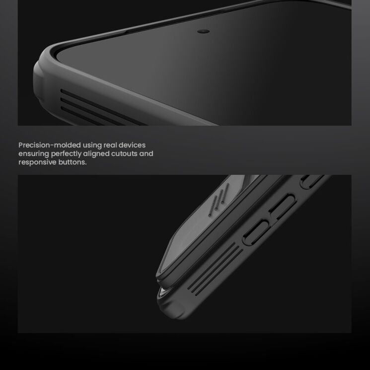 Чехол со шторкой для камеры NILLKIN CamShield Pro для Xiaomi 17T Pro - Transparent Black: фото 15 из 16