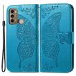 Чехол UniCase Butterfly Pattern для Motorola Moto G60 - Blue (286246L)