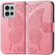 Чехол UniCase Butterfly Pattern для Motorola Moto G75 - Pink (367821P). Фото 1 из 10