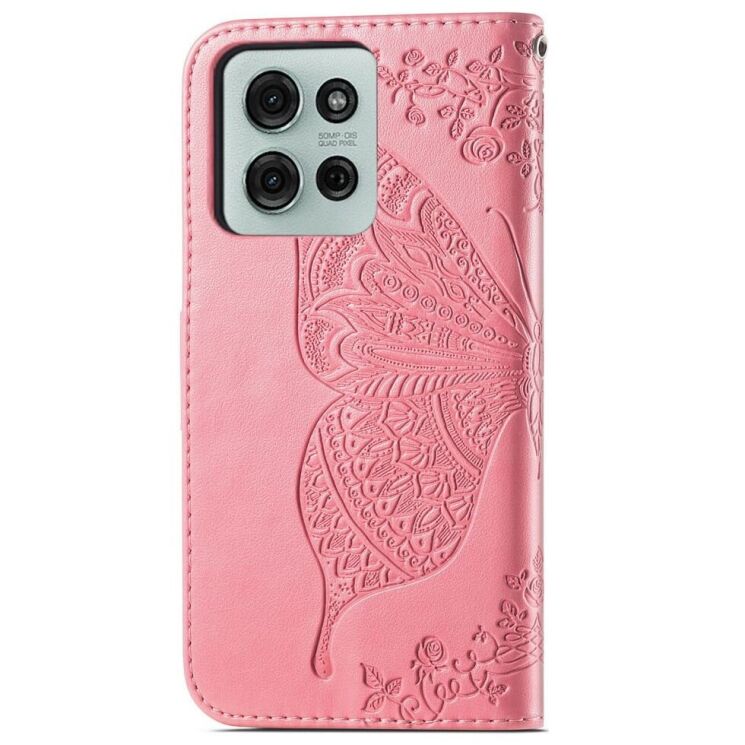 Чехол UniCase Butterfly Pattern для Motorola Moto G75 - Pink: фото 6 из 10