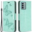 Чехол UniCase Butterfly Pattern для Nokia G22 - Green (314607G)