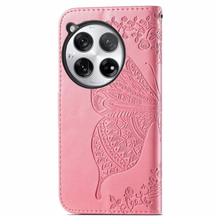 Чехол UniCase Butterfly Pattern для OnePlus 12 - Pink: фото 5 из 8
