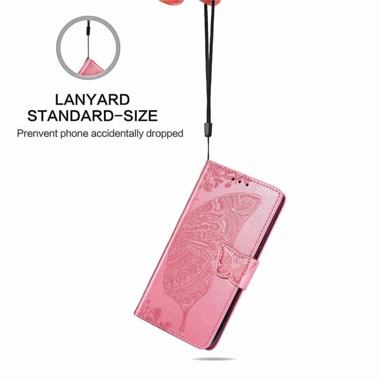 Чехол UniCase Butterfly Pattern для OnePlus 12 - Pink: фото 6 из 8