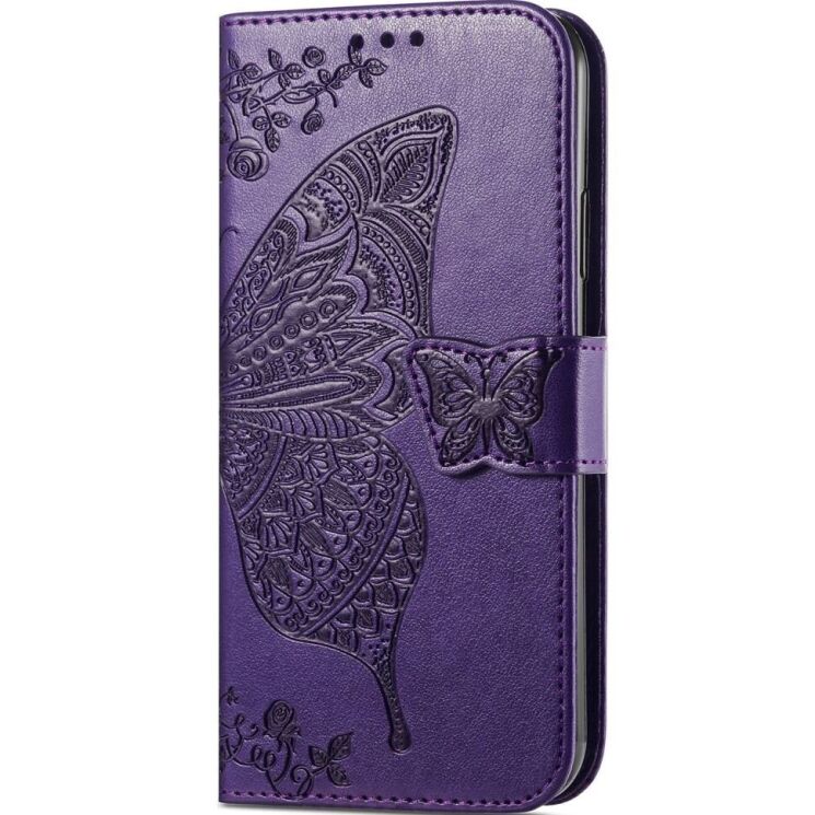 Чехол UniCase Butterfly Pattern для OnePlus Nord N30 SE - Dark Purple: фото 4 из 8