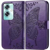 Чехол UniCase Butterfly Pattern для OnePlus Nord N30 SE - Dark Purple: фото 1 из 8