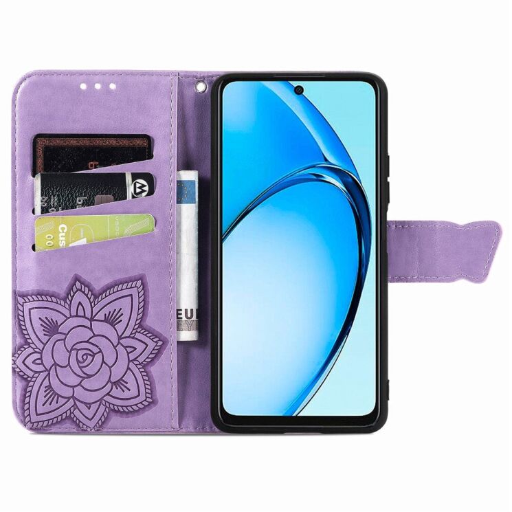 Чехол UniCase Butterfly Pattern для OPPO A60 - Light Purple: фото 2 из 7