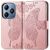 Чехол UniCase Butterfly Pattern для Realme C63 / C61 / Note 60x - Rose Gold: фото 1 из 9