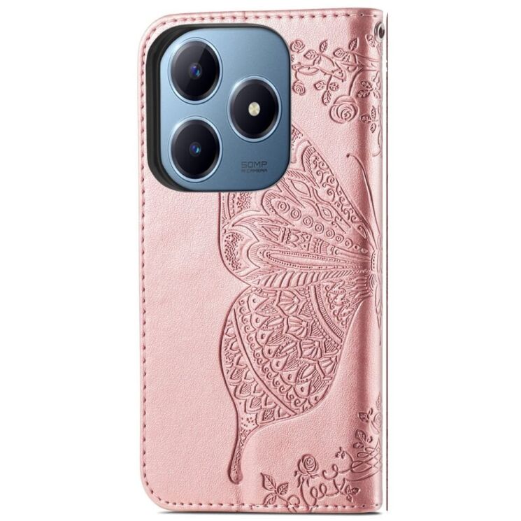 Чехол UniCase Butterfly Pattern для Realme C63 / C61 / Note 60x - Rose Gold: фото 6 из 9