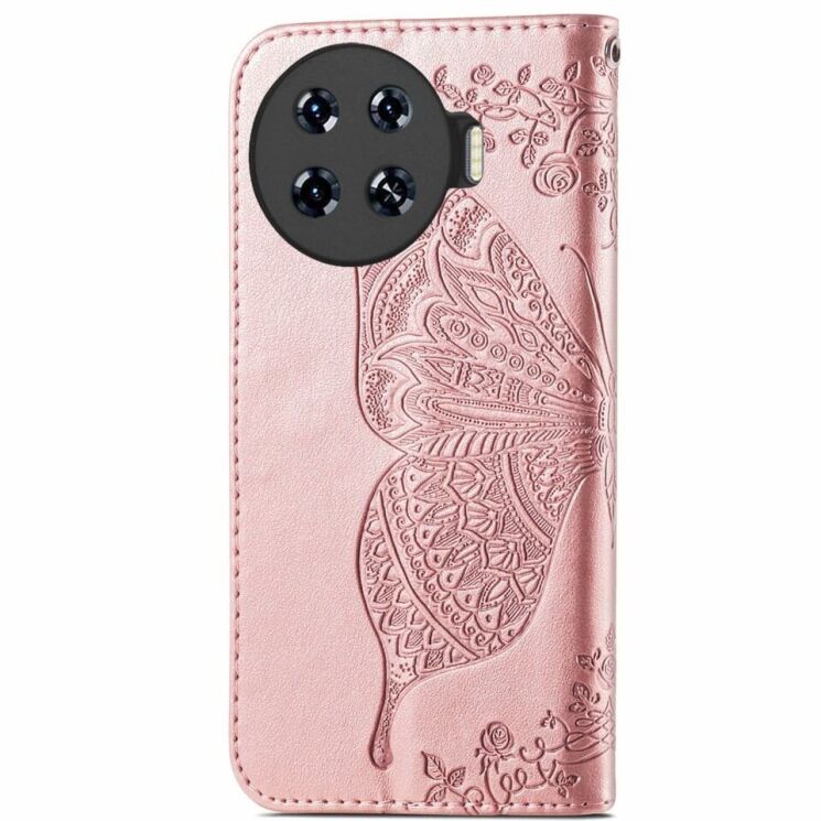 Чехол UniCase Butterfly Pattern для TECNO Spark 20 Pro+ - Rose Gold: фото 5 из 8