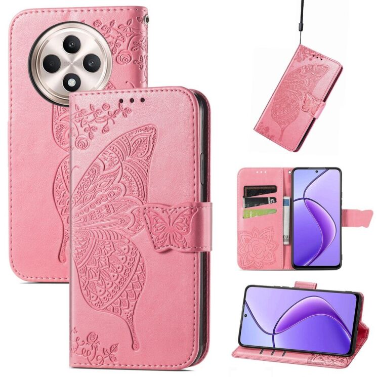 Чехол UniCase Butterfly Pattern для TECNO Spark 30C - Pink: фото 4 из 10