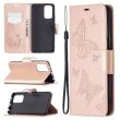 Чехол UniCase Butterfly Pattern для Xiaomi Redmi Note 10 Pro - Rose Gold (278444RG)