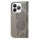 Чохол UniCase Butterfly Pattern для ZTE Blade A75 - Grey (361504H). Фото 5 з 6