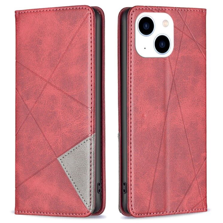 Чехол UniCase Geometric Pattern для Apple iPhone 14 - Red: фото 1 из 8