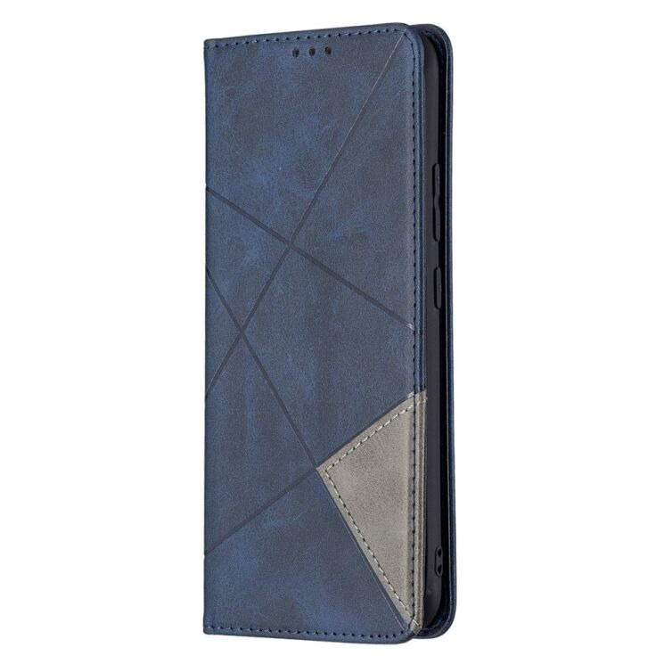 Чехол-книжка с кармашками UniCase Geometric Pattern для Realme C21 / C20 - Blue: фото 3 из 10