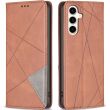 Чехол UniCase Geometric Pattern для Samsung Galaxy S23 FE - Brown (334402Z)