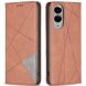 Чехол UniCase Geometric Pattern для Samsung Galaxy S25 Edge (S937) - Brown (377501Z). Фото 1 из 11