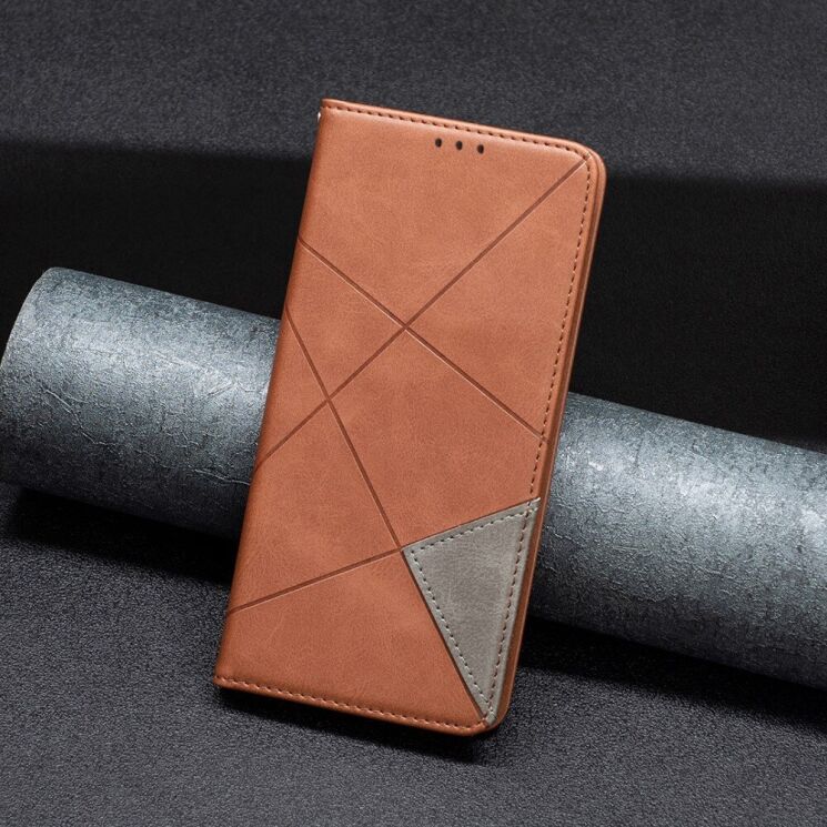 Чехол UniCase Geometric Pattern для Samsung Galaxy S25 Edge (S937) - Brown: фото 5 из 11