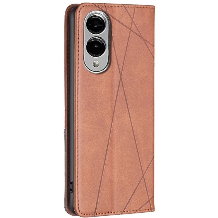 Чехол UniCase Geometric Pattern для Samsung Galaxy S25 Edge (S937) - Brown: фото 3 из 11