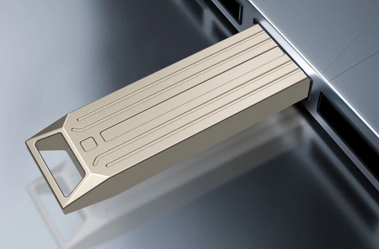 Флеш-накопитель WIWU Wi-FD002 128GB USB 2.0 - Silver: фото 4 из 6
