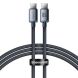 Кабель Baseus Crystal Shine Series Type-C to Type-C (100W, 1.2m) CAJY000601 - Black (895965B). Фото 1 из 17