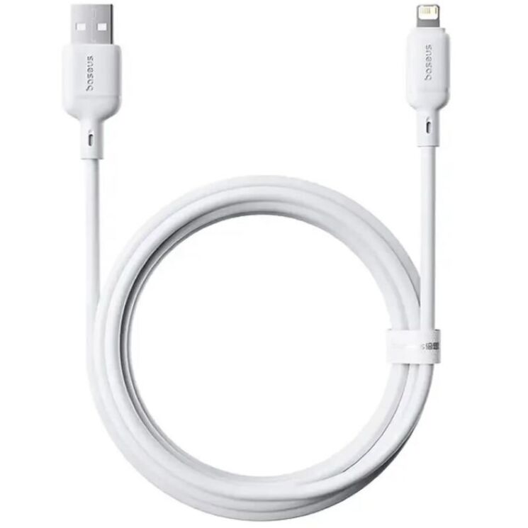 Кабель Baseus Silky Series USB to Lightning (2.4A, 1m) P1037770 - White (982823W) Кабель Baseus Silky Series USB to Lightning (2.4A, 1m) P1037770 - White: фото 3 из 17