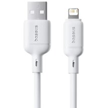 Кабель Baseus Silky Series USB to Lightning (2.4A, 1m) P1037770 - White: фото 1 из 17
