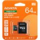 Картка пам&rsquo;яті microSDXC ADATA SPEED PLUS 64GB 10 class UHS-1 U3 R180 + адаптер (UD64GUI3V30A2SP-RA1) - Black (945183B). Фото 1 з 2