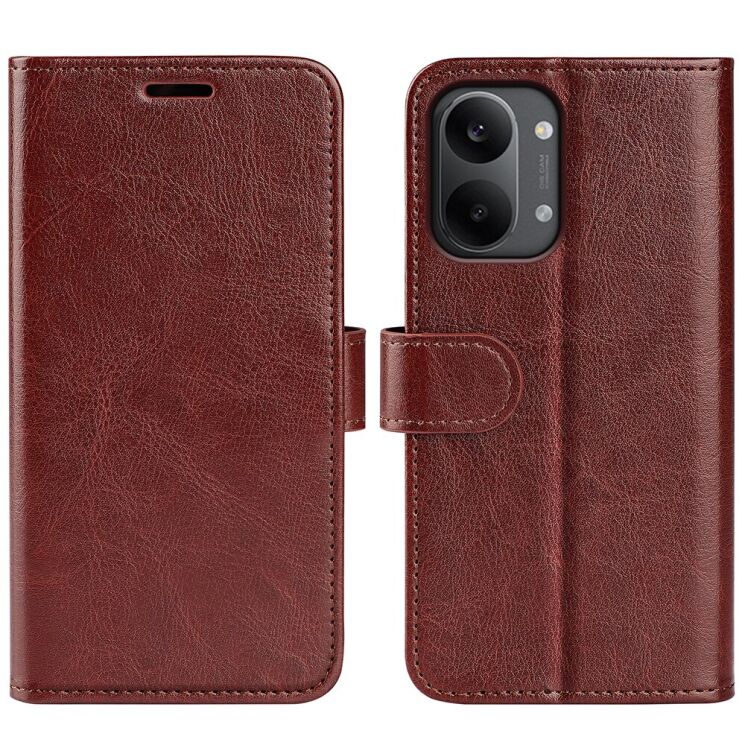 Классический чехол-книжка Deexe Wallet Style для Xiaomi Poco X8 Pro Max - Brown: фото 1 из 6