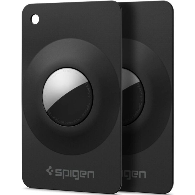 Комплект чехлов Spigen AirFit для Apple AirTag / AirTags 2 (ACS11199) - Black: фото 1 из 11