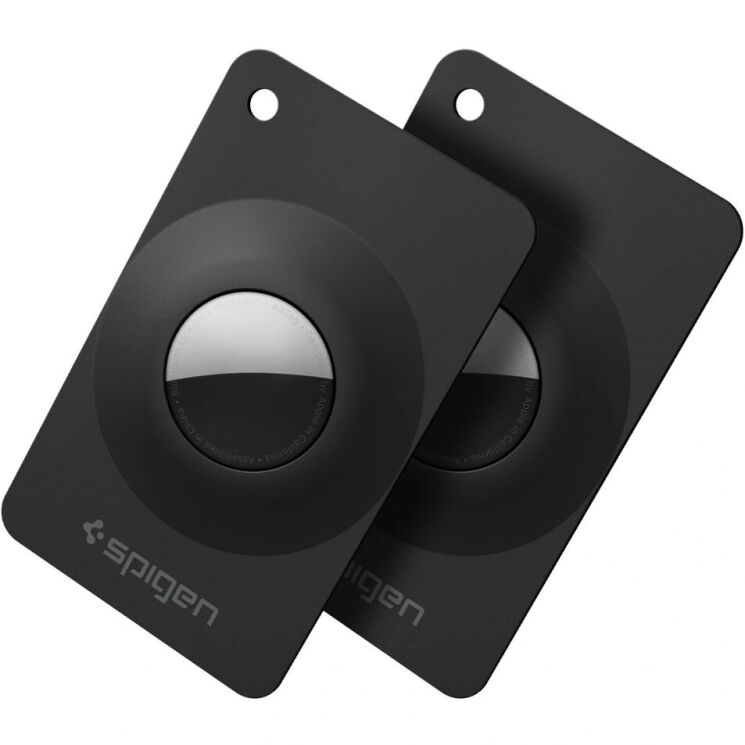 Комплект чехлов Spigen AirFit для Apple AirTag / AirTags 2 (ACS11199) - Black: фото 2 из 11