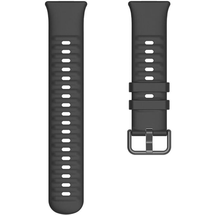 Комплект (чохол і ремінець) Deexe Silicone Set для Huawei Watch Fit 3 - Black: фото 5 з 9