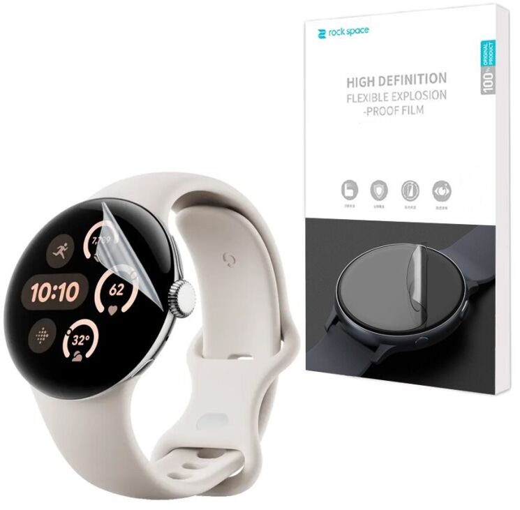 Комплект пленок (6шт) RockSpace Watch Film для Google Pixel Watch 3 (45mm): фото 1 из 6