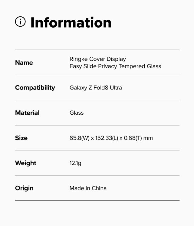 Комплект защитных стекол (2шт) Ringke Easy Slide Privacy для Samsung Galaxy Fold 8 Ultra (8800380460508) (424108) Комплект защитных стекол (2шт) Ringke Easy Slide Privacy для Samsung Galaxy Fold 8 Ultra (8800380460508): фото 21 из 21