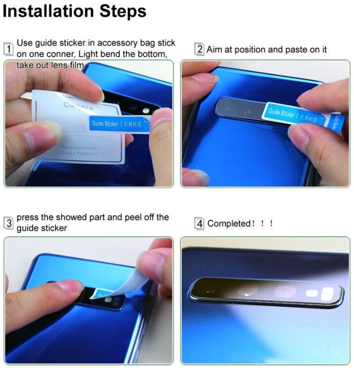 Комплект захисних стекол IMAK Camera Lens Protector для ZTE Nubia Z70 Ultra: фото 8 из 8