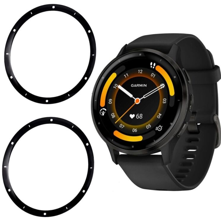 Комплект захисних плівок Deexe Protector Film для Garmin Venu 3 - Black: фото 1 з 5
