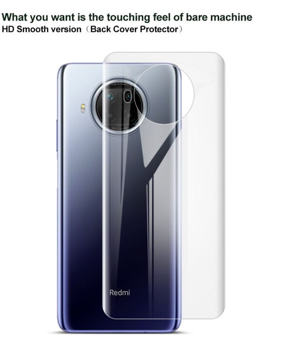 Комплект защитных пленок на заднюю панель IMAK Full Coverage Hydrogel Film для Xiaomi Mi 10T Lite: фото 12 из 17
