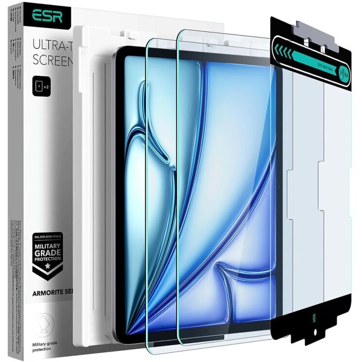 Комплект защитных стекол ESR Armorite Screen Protector для Apple iPad Air 11 M3/M2 (2025/2024): фото 1 из 9