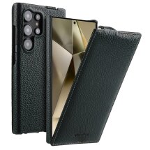 Кожаный чехол MELKCO Jacka Type для Samsung Galaxy S25 Ultra (S938) - Green: фото 1 из 10
