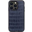 Шкіряний чохол UniCase Croco Skin для Apple iPhone 15 Pro - Blue (329305L)