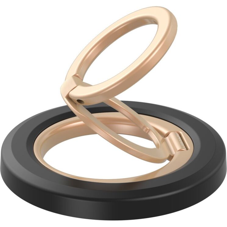 Магнітне кільце-тримач LEREACH Triple Ring - Black / Gold: фото 1 з 14