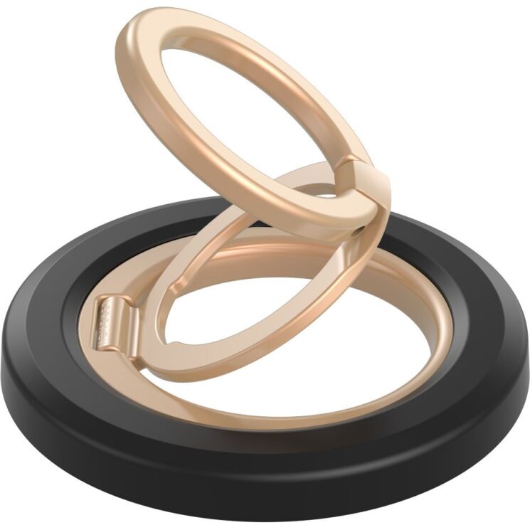 Магнітне кільце-тримач LEREACH Triple Ring - Black / Gold: фото 4 з 14