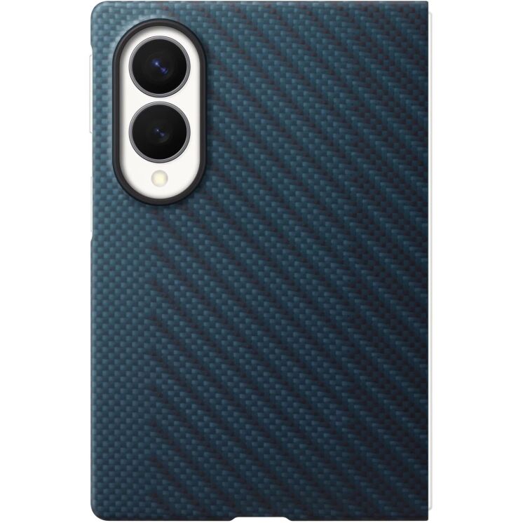 Оригинальный чехол Carbon Magnet Case для Samsung Galaxy Fold 8 (EF-KF971SNEGUA) - Dark Blue: фото 2 из 5